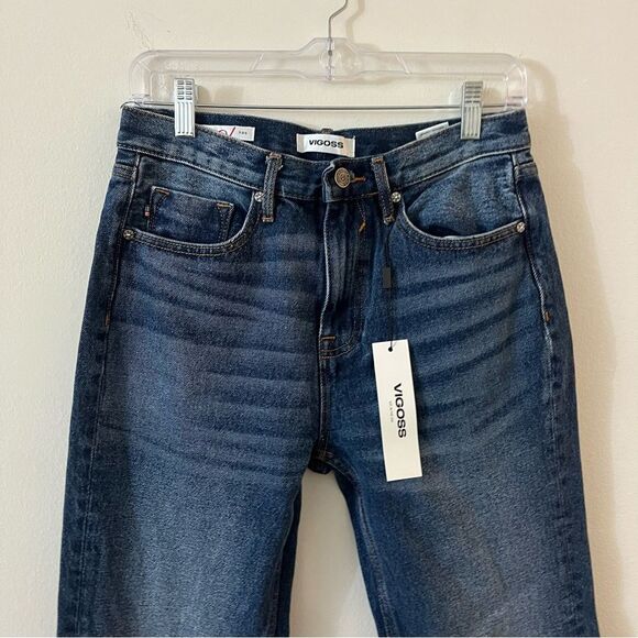 Vigoss Royce / Stitch Fix Jeans Size 25 Blue Denim 70's Wide Leg NWT - Picture 4 of 12